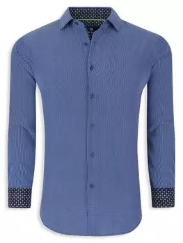 Рубашка-платок приталенного кроя на пуговицах Tom Baine, цвет Royal