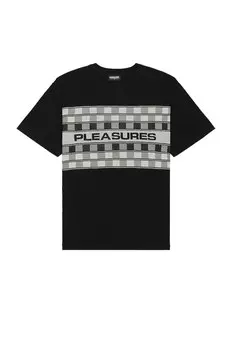Рубашка Pleasures Check Knit, черный
