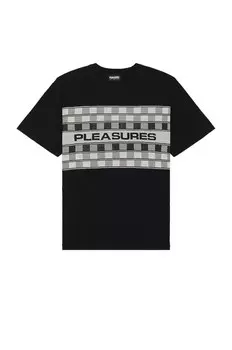Рубашка Pleasures Check Knit, черный