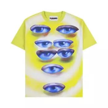 Рубашка Pleasures Human Eyes Heavyweight Shirt, желтый