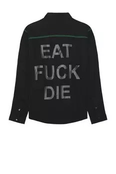 Рубашка Pleasures Life Button Down, черный