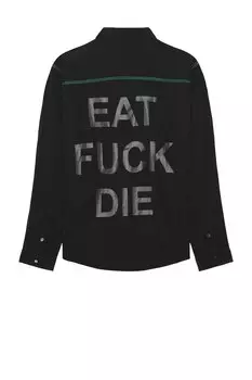 Рубашка Pleasures Life Button Down, черный