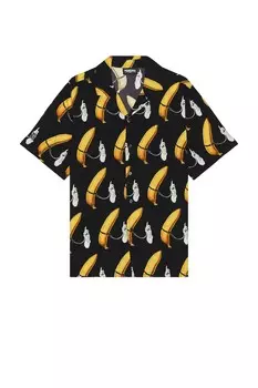 Рубашка Pleasures Rings Button Down, черный