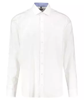 Рубашка по фигуре с длинным рукавом Olymp Level Five, белый