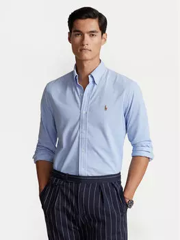 Рубашка по индивидуальному заказу Polo Ralph Lauren, голубой