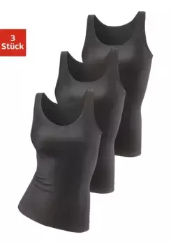 Рубашка подмышками petite fleur (3 шт. в упаковке), из чистого хлопка, майка, майка, черный