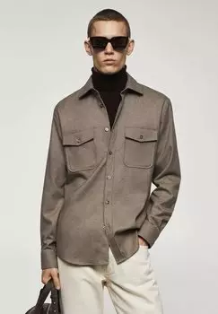 Рубашка POLAN Mango, цвет beige