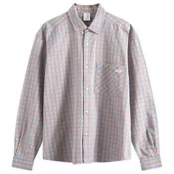 Рубашка Polar Skate Co. Mitchell Check Shirt, цвет Blue & Rust