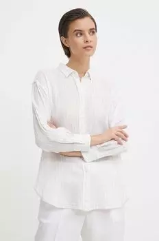 Рубашка Polly из смесового льна Pepe Jeans, бежевый
