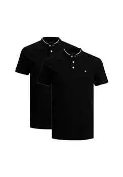 Рубашка поло 2 шт. paulos mao Jack & Jones, черный
