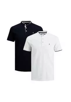 Рубашка поло 2 шт. paulos mao Jack & Jones, мультиколор