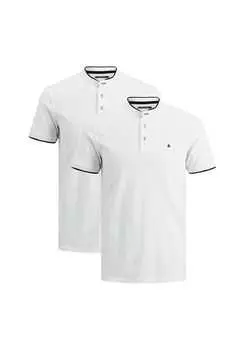 Рубашка поло 2 шт. paulos mao Jack & Jones, белый