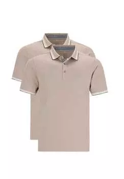 Рубашка поло 2 шт. пике Hajo, коричневый