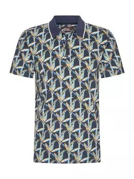 Рубашка поло 4funkyflavours Shirt, цвет light blue/dark blue/caramel