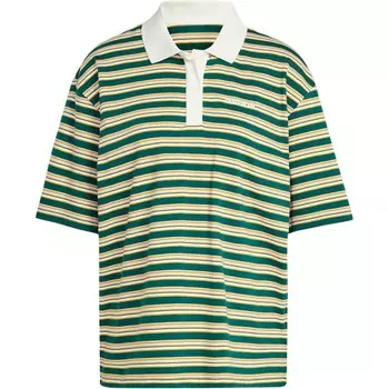Рубашка поло 80-х годов, женская, лесная зеленая Adidas Originals