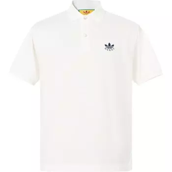 Рубашка поло Adidas Originals X ADIDAS унисекс белая Gucci, белый