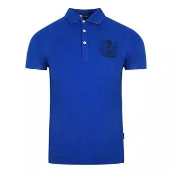 Рубашка-Поло Aldi's с логотипом на груди Aquascutum, синий