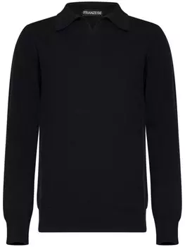 Рубашка поло Алена Делона FRANZESE COLLECTION, черный