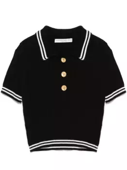 Рубашка поло Alessandra Rich, черный