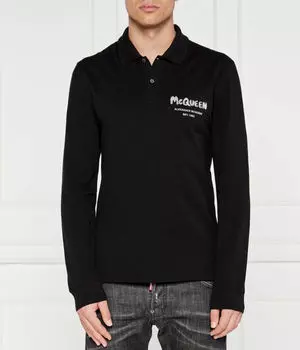 Рубашка поло Alexander Mcqueen, черный