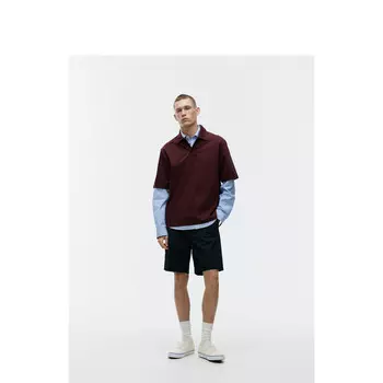 Рубашка-поло Arket Ancora мужская, бордовый