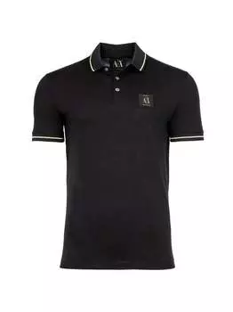 Рубашка поло Armani Exchange, черный
