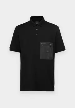 Рубашка поло Armani Exchange, черный
