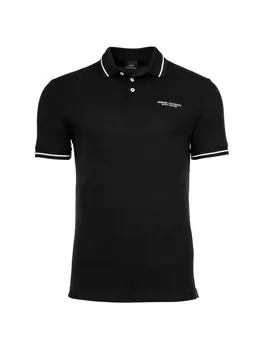 Рубашка поло Armani Exchange, черный