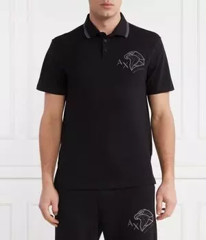 Рубашка поло Armani Exchange, черный