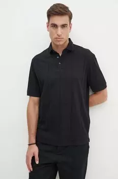 Рубашка-поло Armani Exchange из хлопка, черный