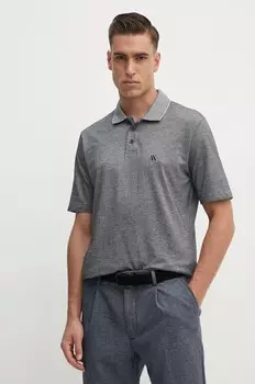 Рубашка-поло Armani Exchange из хлопка, серый