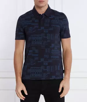 Рубашка поло Armani Exchange, синий