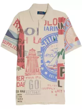 Рубашка поло Artisan Mesh POLO RALPH LAUREN, нейтральный