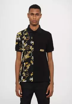 Рубашка поло BAROCCO OUTLINE Versace Jeans Couture, черный