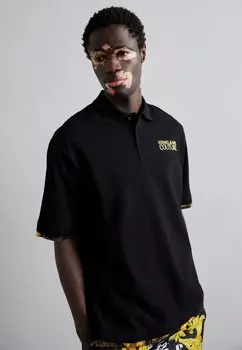 Рубашка-поло BAROQUE Versace Jeans Couture, черный