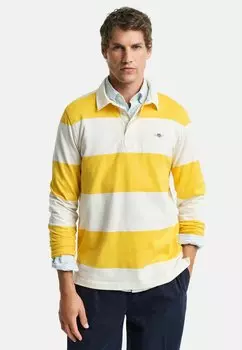 Рубашка поло BARSTRIPE RUGGER - Long sleeved top GANT, желтый