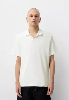 Рубашка поло Bershka, белый