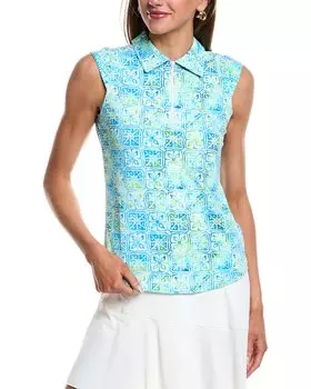 Рубашка поло без рукавов IBKUL, синий