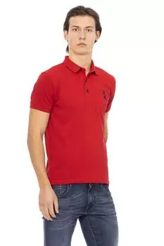 Рубашка-поло Billionaire S/s "bb" Embroidery, красный/темно-синий