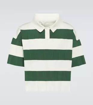 Рубашка-поло bimini в полоску Jacquemus, мультиколор