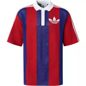 Рубашка поло BLOCKCORE унисекс красная Adidas Originals, красный