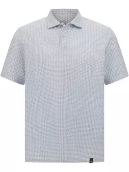 Рубашка-поло Boggi Milano из смесового хлопка, синий