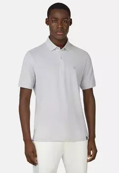 Рубашка поло Boggi Milano, серебряный