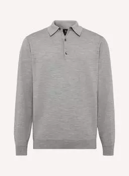 Рубашка поло BOGGI MILANO Strick Regular Fit, серый