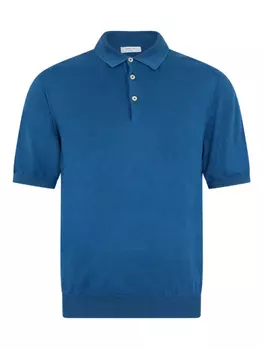 Рубашка поло Boglioli из хлопка, синий