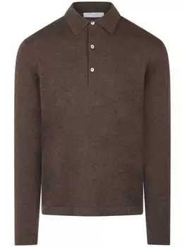 Рубашка поло Boglioli из кашемира, коричневый