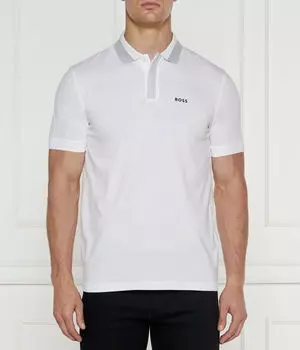 Рубашка поло Boss Green, белый