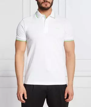 Рубашка поло Boss Green, белый