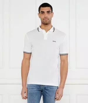 Рубашка поло Boss Green, белый