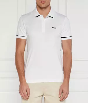 Рубашка поло Boss Green, белый
